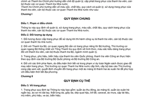 Thông tư 03/2010/TT-TTCP hướng dẫn màu sắc, chất liệu, quy cách quản lý, sử dụng