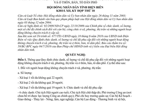 Nghị quyết 189/2010/NQ-HĐND chức danh số lượng chế độ phụ cấp