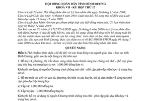 Nghị quyết 16/2010/NQ-HĐND7  chính sách chế độ các hoạt động ngành giáo dục đào