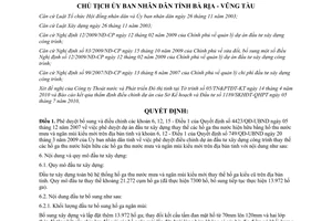 Quyết định 1739/QĐ-UBND năm 2010 bổ sung dự án đầu tư xây dựng công trình Bà Rịa