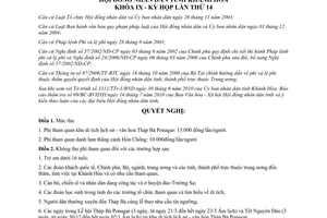 Nghị quyết 03/2010/NQ/HĐND mức thu chế độ thu nộp quản lý sử dụng phí