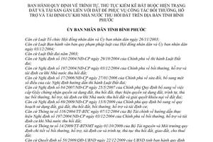 Quyết định 53/2010/QĐ-UBND trình tự, thủ tục kiểm kê bắt buộc