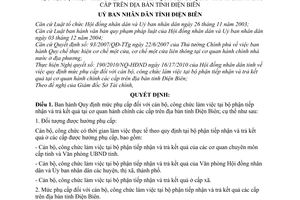 Quyết định 07/2010/QĐ-UBND mức phụ cấp cán bộ, công chức