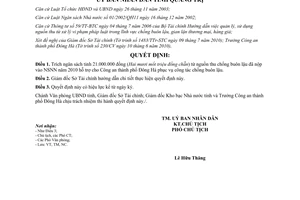 Quyết định 1289/QĐ-UBND năm 2010 hỗ trợ kinh phí Công an hống buôn lậu Đông Hà Quảng Trị