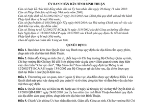 Quyết định 31/2010/QĐ-UBND địa điểm cấm quay phim, chụp ảnh