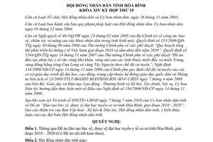 Nghị quyết 151/2010/NQ-HĐND thông qua Đề án đào tạo bác sỹ dược sỹ đại học