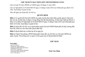 Quyết định 5443/QĐ-UBND năm 2010 ủy quyền quản lý nhà nước đối với tổ chức hội