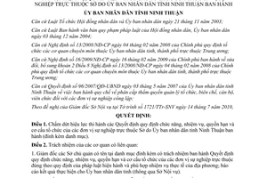 Quyết định 1218/2010/QĐ-UBND chấm dứt hiệu lực các Quyết định tỉnh Ninh Thuận