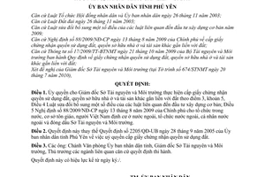 Quyết định 982/QĐ-UBND  ủy quyền cấp giấy chứng nhận quyền sử dụng đất