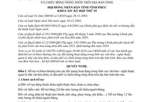 Nghị quyết 10/2010/NQ-HĐND hỗ trợ khen thưởng cho các đối tượng hoạt động