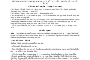 Quyết định 13/2010/QĐ-UBND sửa đổi khoản 1 Điều 6 Quyết định 11/2008/QĐ-UBND