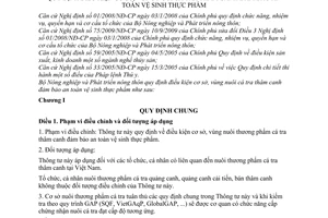 Thông tư 45/2010/TT-BNNPTNT điều kiện cơ sở vùng nuôi cá tra thâm canh