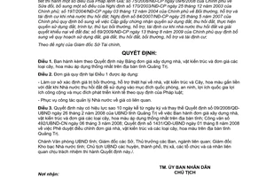 Quyết định 13/2010/QĐ-UBND đơn giá xây dựng nhà, vật kiến trúc