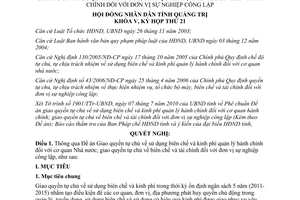 Nghị quyết 10/2010/NQ-HĐND tự chủ sử dụng biên chế kinh phí quản lý Quảng Trị