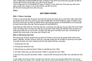 Thông tư 105/2010/TT-BTC hướng dẫn Luật Thuế tài nguyên Nghị định 50/2010/NĐ-CP