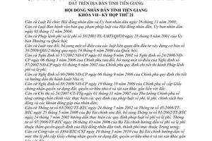 Nghị quyết 238/2010/NQ-HĐND mức thu quản lý sử dụng lệ phí cấp Giấy