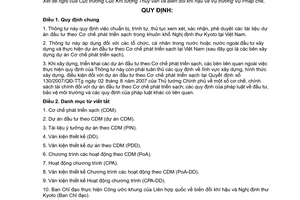 Thông tư 12/2010/TT-BTNMT xây dựng cấp Thư xác nhận, cấp Thư phê duyệt