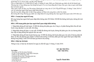 Thông tư 30/2010/TT-BCT  nhập khẩu bổ sung đường theo hạn ngạch thuế quan