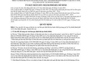 Quyết định 51/2010/QĐ-UBND sửa đổi, bãi bỏ quy định thủ tục hành chính