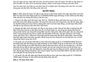 Nghị quyết 09/2010/NQ-HĐND đ kế hoạch vốn đầu tư xây dựng cơ bản Bến Tre