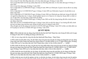 Quyết định 1261/2010/QĐ-UBND điều chỉnh dự toán xây dựng công trình