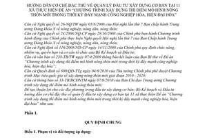 Thông tư 18/2010/TT-BKH hướng dẫn cơ chế đặc thù quản lý đầu tư xây dựng cơ b