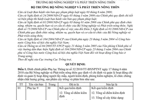 Quyết định 1221/QĐ-BNN-VP đính chính Thông tư 32/2010/TT-BNNPTNT