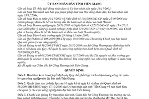 Quyết định 09/2010/QĐ-UBND Quy chế phối hợp trách nhiệm quản lý cụm công nghiệp