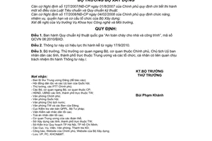 Thông tư 07/2010/TT-BXD Quy chuẩn kỹ thuật quốc gia An toàn cháy