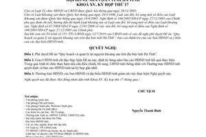 Nghị quyết 123/2010/NQ-HĐND Đề án Quy hoạch quản lý tài nguyên khoáng sản