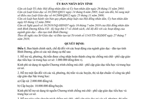 Quyết định 26/2010/QĐ-UBND   chính sách,chế độ các hoạt động ngành giáo dục