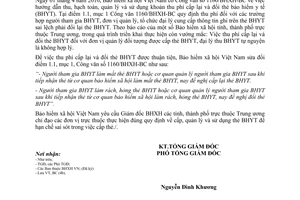 Công văn 2791/BHXH-BC sửa đổi Công văn 1160/BHXH-BC