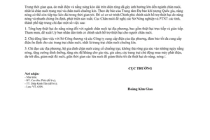 Công văn 755/CN-GSN tổng hợp tình hình thiệt hại chăn nuôi do nắng nóng