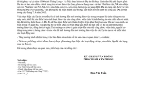 Công văn 478/VP-QT thông báo thi công, cải tạo, sửa chữa, lắp đặt các hạng mục