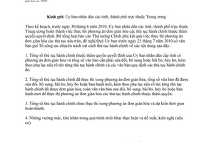 Công văn 283/CCTTHC kết quả thực thi phương án đơn giản hóa các thủ tục