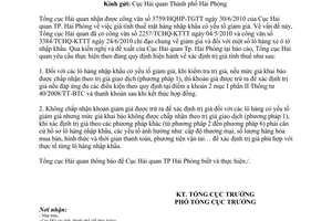 Công văn 3896/TCHQ-TXNK giá tính thuế mặt hàng nhập khẩu có yếu tố giảm giá