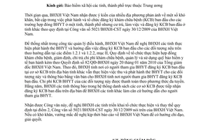 Công văn 2889/BHXH-CSYT sửa đổi quy định tại Công văn 5021/BHXH-CST