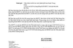 Công văn 623/BHXH-CST thông báo cấp thẻ bảo hiểm y tế có ảnh