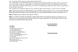 Thông tư 36/2010/TT-BYT bãi bỏ Quyết định 29/2005/QĐ-BYT