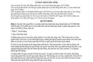 Quyết định 11/2010/QĐ-UBND sửa đổi phân cấp quản lý cán bộ, công chức