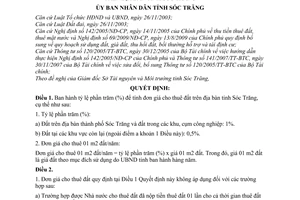 Quyết định 14/2010/QĐ-UBND tỷ lệ phần trăm (%) để tính đơn giá cho thuê đất
