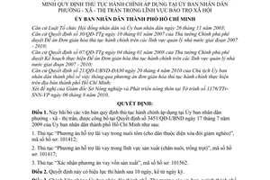 Quyết định 54/2010/QĐ-UBND bãi bỏ Quy định thủ tục hành chính