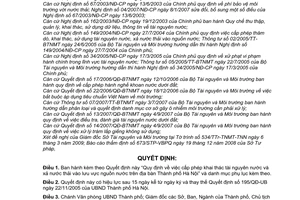 Quyết định 35/2010/QĐ-UBND cấp phép khai thác tài nguyên nước