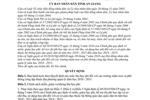 Quyết định 33/2010/QĐ-UBND quy định mức thu học phí các trường mầm non