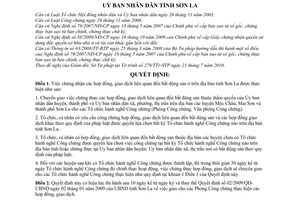 Quyết định 06/2010/QĐ-UBND chuyển giao chứng thực hợp đồng, giao dịch