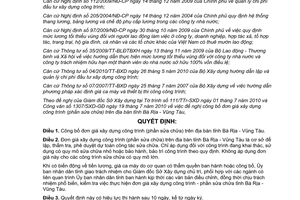 Quyết định 33/2010/QĐ-UBND công bố đơn giá xây dựng công trình (phần sửa chữa)