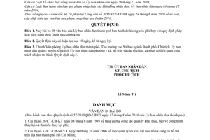 Quyết định 57/2010/QĐ-UBND bãi bỏ văn bản