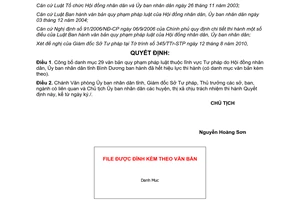 Quyết định 2464/QĐ-UBND 2010 công bố danh mục văn bản quy phạm Tư pháp Bình Dương hết hiệu lực