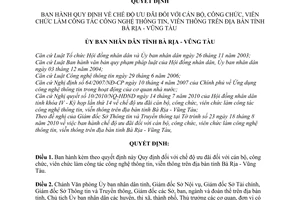 Quyết định 39/2010/QĐ-UBND chế độ ưu đãi cán bộ công chức