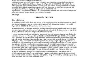 Thông tư liên tịch 24/2010/TTLT-BLĐTBXH-BTC hướng dẫn Nghị định 67/2007/NĐ-CP